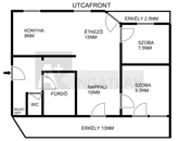 Kiadó lakás Szeged 240 000 Ft