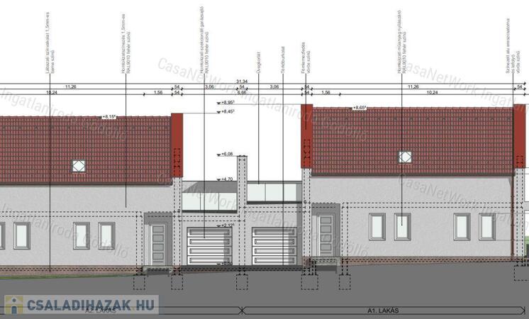 Központközeli új otthon pici kerttel                                 